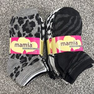 Mamia Toddler Ankle Socks - Zebra + Leopard Print (12-Pack)